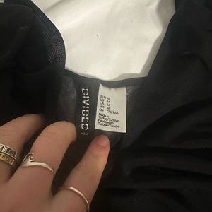 Black see through tank top